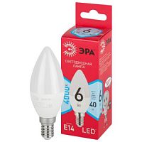 Лампа ЭРА LED  B-35-6w-840-Е14 R ECO/свеча хол.