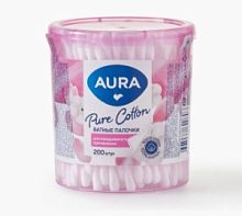 Aura Beauty Ватные палочки 200шт стакан