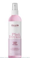 Ollin Prof Pink Dream Спрей тонирующий розовый для волос 150мл