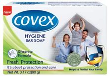 Мыло туалетное, антибактериальное Свежая защита Covex Antibacterial Soap, 90г