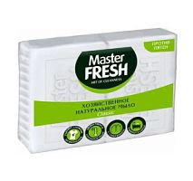 Master FRESH Мыло Хозяйственное натуральное 2шт*125г  (БЕЛОЕ)/20
