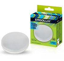 Лампа Ergolux LED-GX53-15W-4K хол/10/100 таблетка