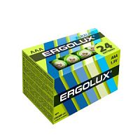 Батарейка Ergolux Алкалиновая LR03 BL-24  бокс/24/480/24шт блистер/мизинец
