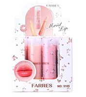 Гигиеническая помада Farres 5105 оттеночная, упаковка 12 шт (4 тона по 3 шт.)