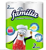 Familia Бумажные полотенца 2-сл 2шт Экономичный выбор Радуга