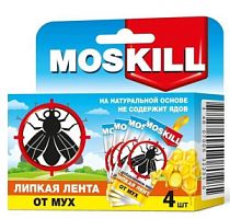 Москилл Липкая лента  "Мухолов" 4-Х ШТУЧНАЯ 071-045 /уп