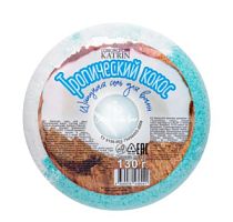 Шипучая соль для ванн Пончик Candy baht bar Тропический кокос 130 г