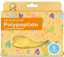 MondSub Патчи для кожи в/глаз с полипептидами, жел. упаковка (6 пар), форма сердца, 36г  / 144 шт.