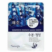 Natureby Маска для лица тканевая с экстрактом морских водрослей Seaweeds, 23г  /100шт.
