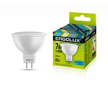 Лампа Ergolux LED-JCDR-7W-GU5.3-4K холод. /10/100