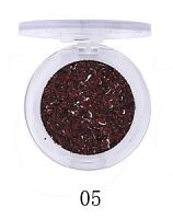 Тени для век глиттер 1251 "Glitter" 1-цв. т. 05 (коричневый)