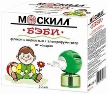 Москилл КОМПЛЕКТ МОСКИЛЛ БЭБИ:Электрофумигатор+флакон с жидкостью 30мл./24